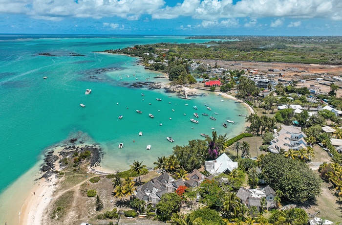 Bugt med lækker strand i bade- og feriebyen Grand Baie i Mauritius
