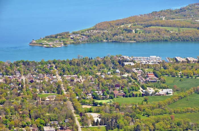 Luftfoto af Niagara-on-the-Lake i Ontario - Canada