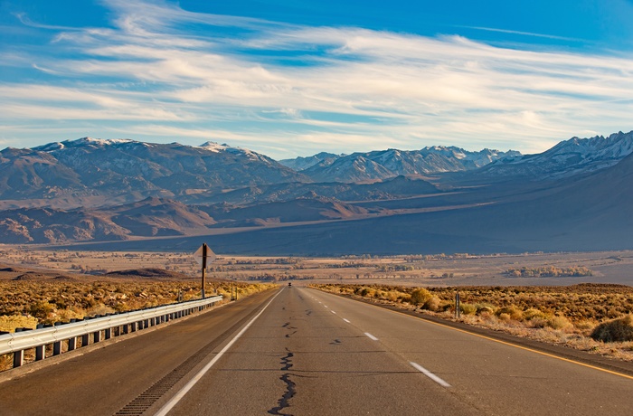 Highway 395 mod Mammoth Lakes i Californien