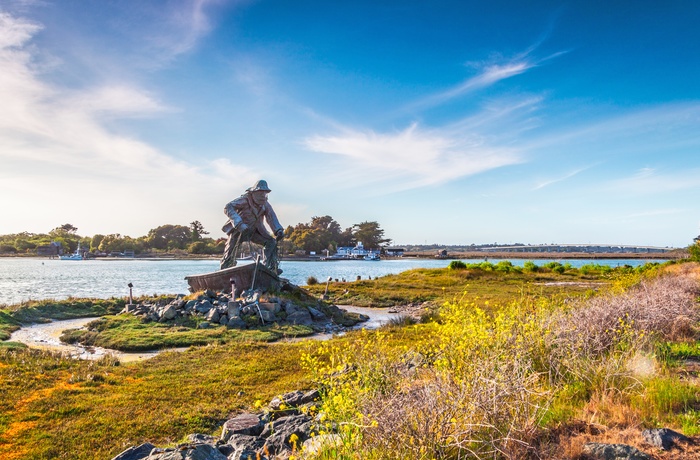Lost Fisherman's Memorial på Woodley Island, Eureka, California.