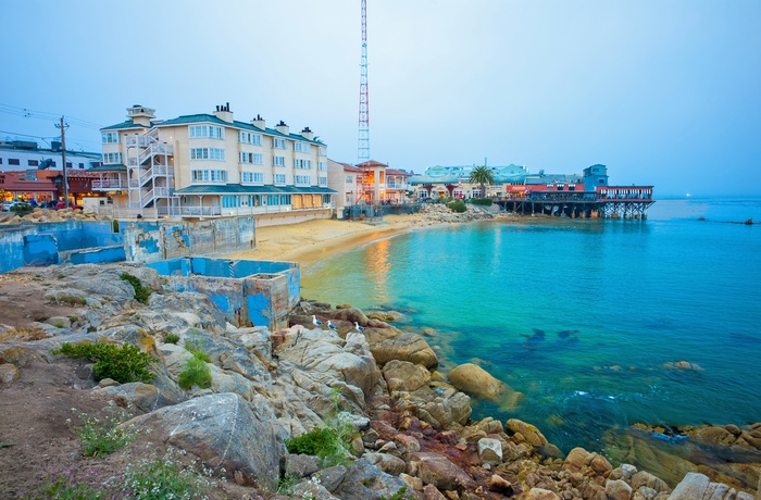 Cannery Row i kystbyen Monterey, Californien i USA