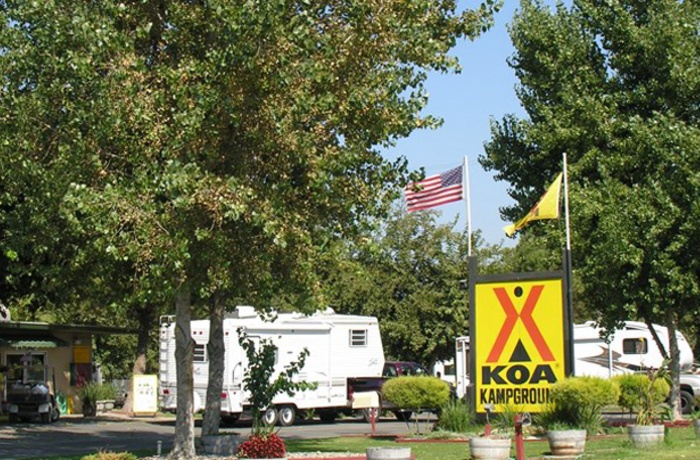 Campingpladsen Visalia Sequoia National Park KOA, Californien i USA