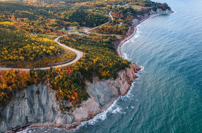 Cabot Trail i Cape Breton Highlands National Park, Nova Scotia, Canada.