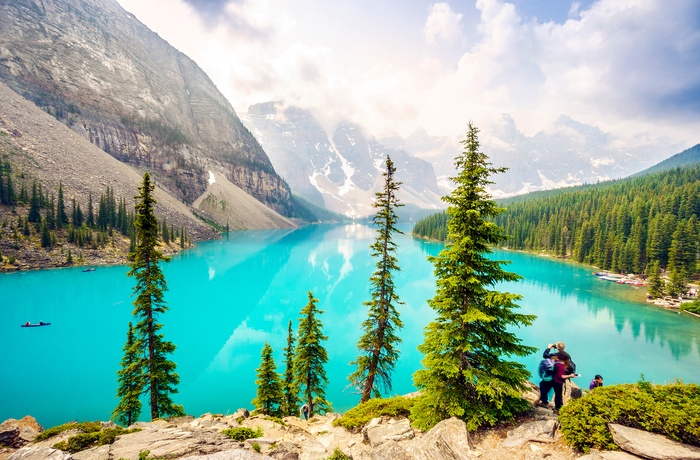 Lake Moraine i Banff Nationalpark, Canada