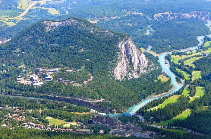 Bow Valley i Banff National Park i Canada