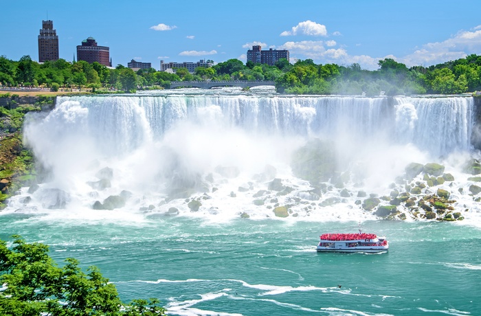 Turbåd ved Niagara Falls i Canada