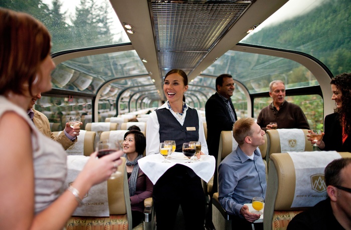 Rocky Mountaineer - Service på toget , Canada