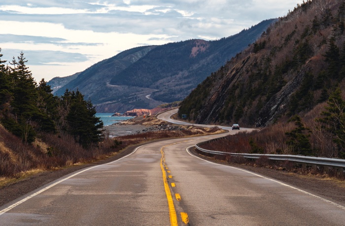 Kystvejen The Cabot Trail i Nova Scotia i Canada 