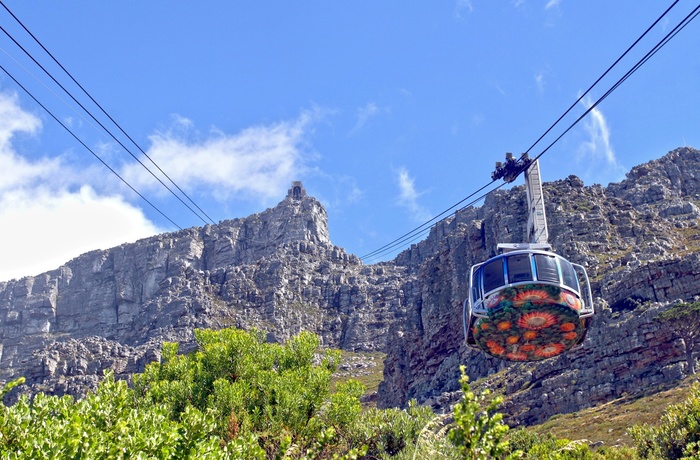 Kabelbane til toppen af taffelbjerget i Cape Town, Sydafrika