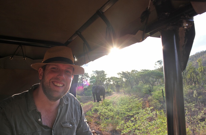 Christoffer på safari i Sydafrika - rejsespecialist i Aarhus