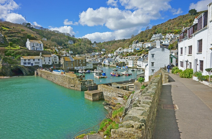 Kystbyen Polperro på Cornwalls sydkyst - Sydengland