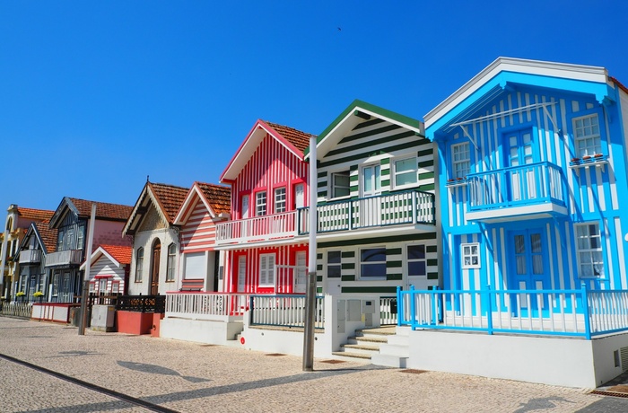 Costa Nova med de stribede huse - Portugals vestkyst