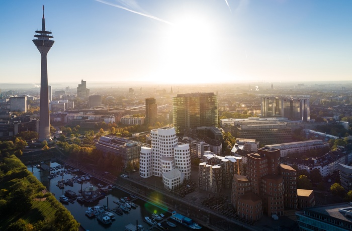 Luftfoto af Düsseldorf