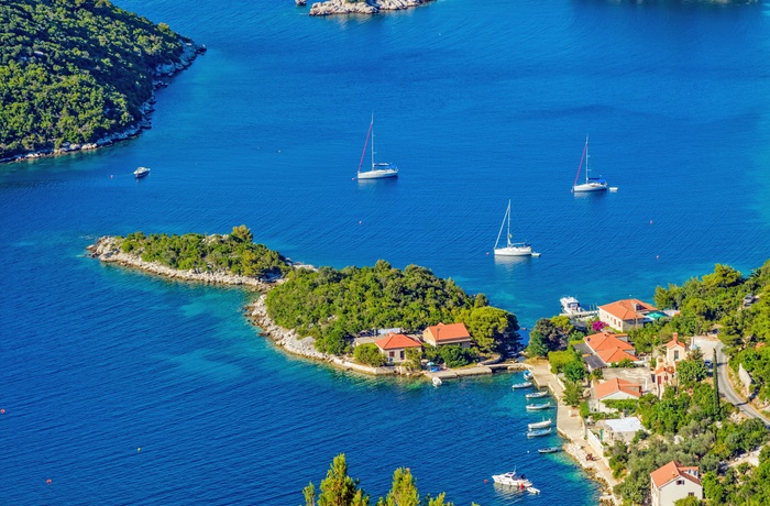 Øen og nationalparken Mljet, Dalmatien i Kroatien