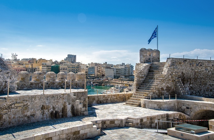 Udsigt til havnen fra den venetianske fæstning Koules i Heraklion - Grækenland