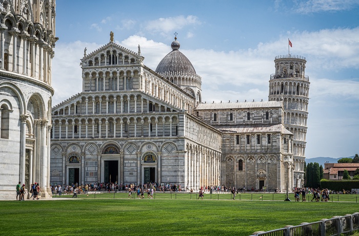 Det Skæve Tårn og Katedralen i Pisa, Toscana - Italien