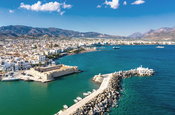Det venetainske fort i havnen i kystbyen Ierapetra på Kreta