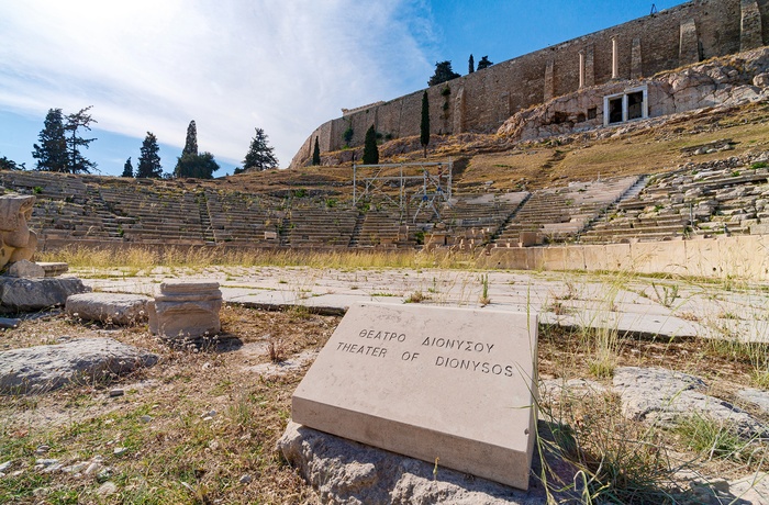 Dionysus teateret for foden af Akropolis i Athen - Grækenland