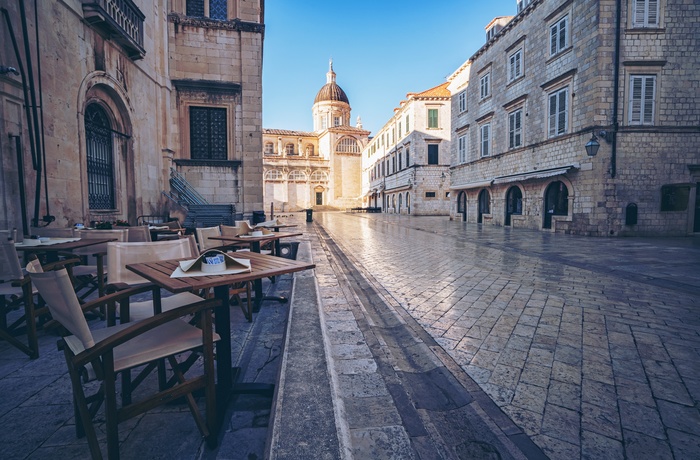Museer og katedralen i Dubrovniks gamle bydel, Dalmatien i Kroatien