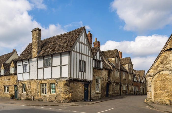 England, Cotswolds - middelalder huse i Lacock Village