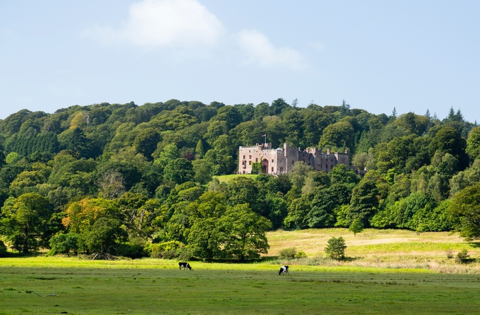 Det imponerende Muncaster Castle, Lake District - England