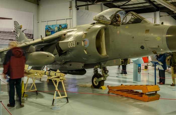 England, Somerset - BAE Sea Harrier udstillet på Royal Navy' Aviator Museum (Foto - Visit Somerset)
