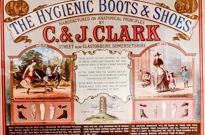 England, Somerset - den engelske skofabrikant Clarks hjemsted i byen Street (Foto - Visit Somerset)
