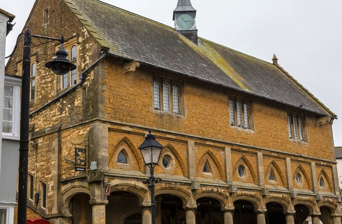 England, Somerset - den historiske Market Hall i Castle Cary