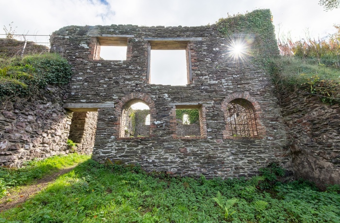 England, Somerset - gamle forladte minebygninger ved Incline