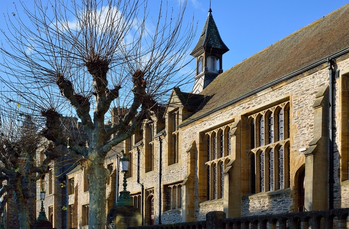 England, Somerset, Taunton - den gamle smukke skole fra 1500-tallet i Corporation Street
