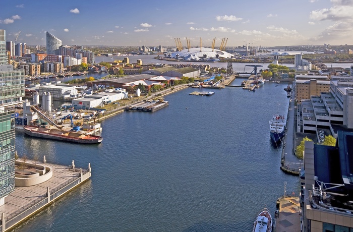 Docklands i London, England