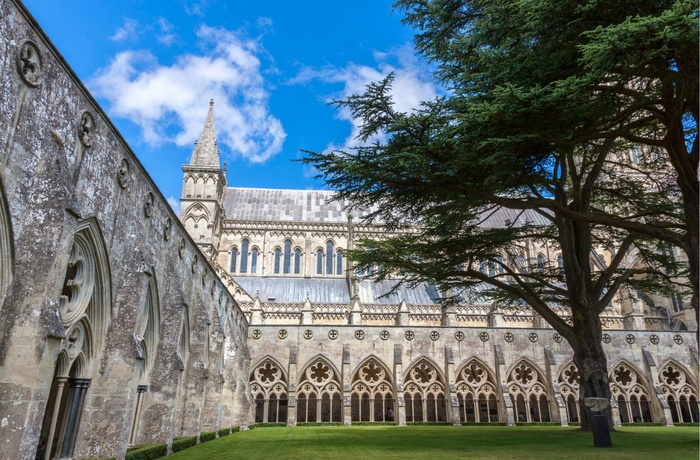 Klosterhaven i Salisbury Katedral, Sydengland