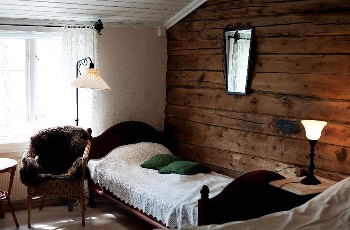 Historisk værelse på Erzheidergaarden Hotel, Røros i Norge