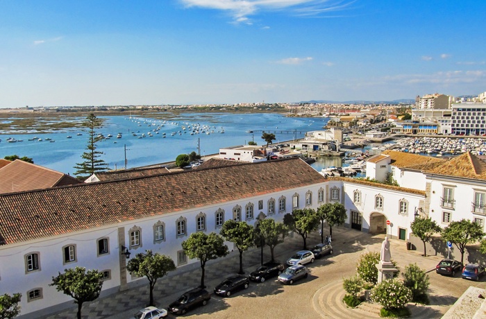 Havnen i Faro, Algarve i Portugal