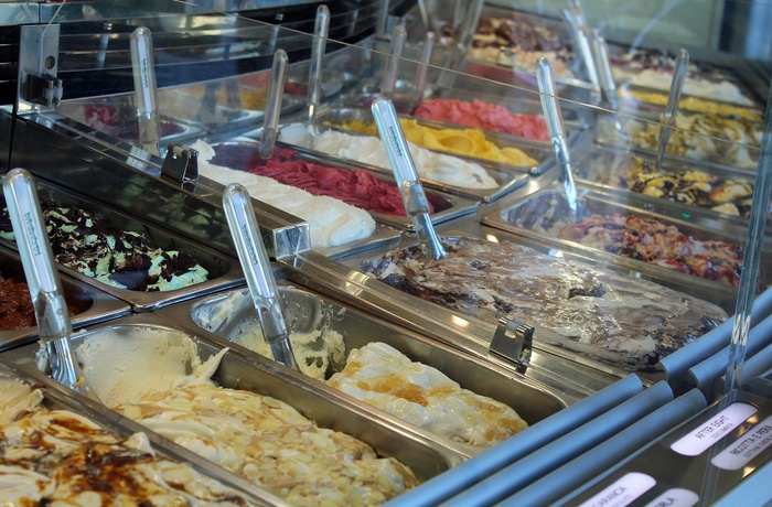 Gelato la Carraia, isbutik med lækker is i Firenze, Italien