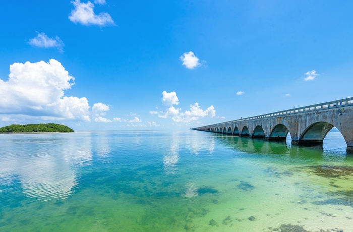 Overseas Highway mod Key West i Florida, USA