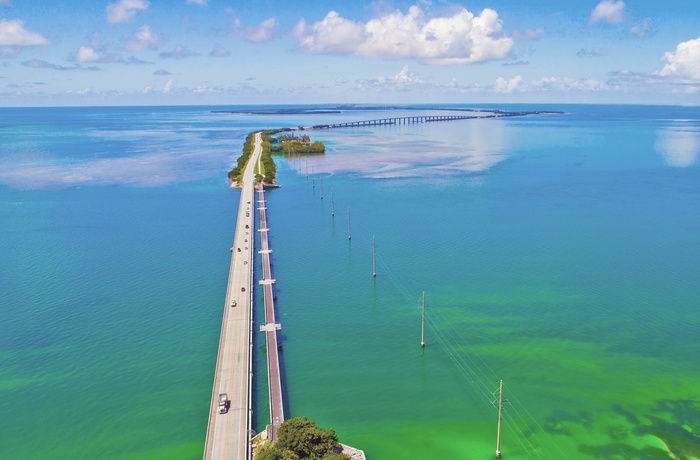 Overseas Highway mod Key West i Florida, USA