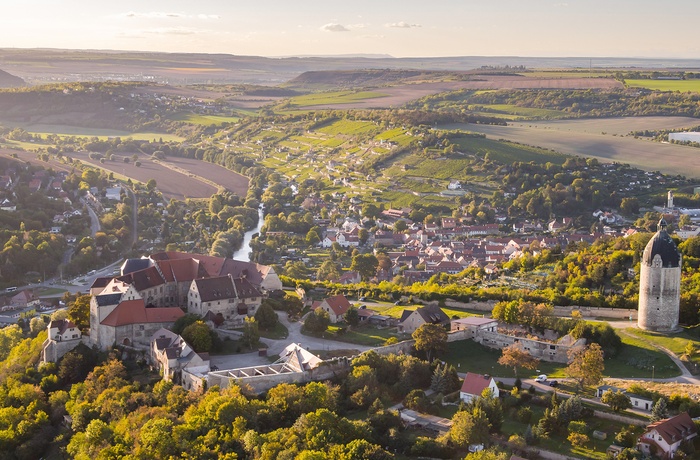 Freyburg og vinmarker i Sachsen-Anhalt, Tyskland