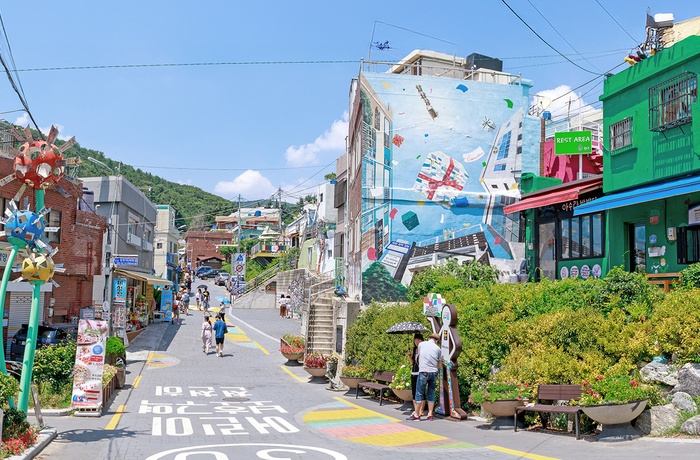 Gamcheon Cultural Village i Busan - Sydkorea