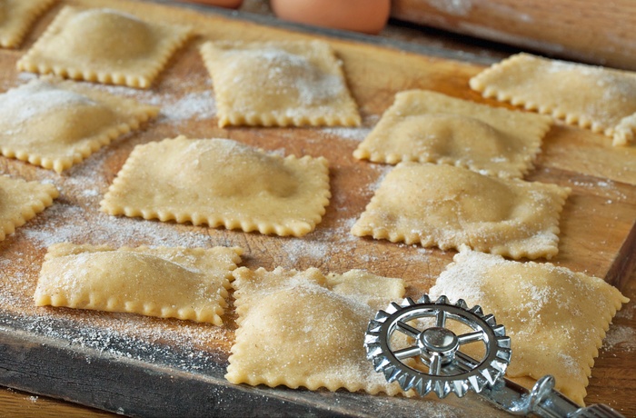 Den lokale specialitet agnolotti fra Gardasøen 