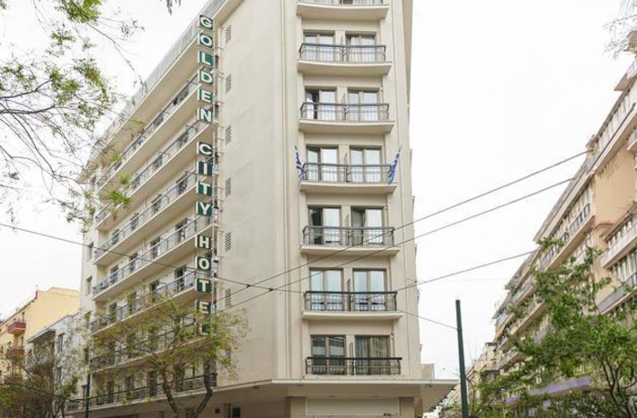 Golden City Hotel i Athen - Facade