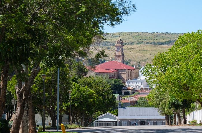 Kirke i centrum af Grahamstown, Sydafrika