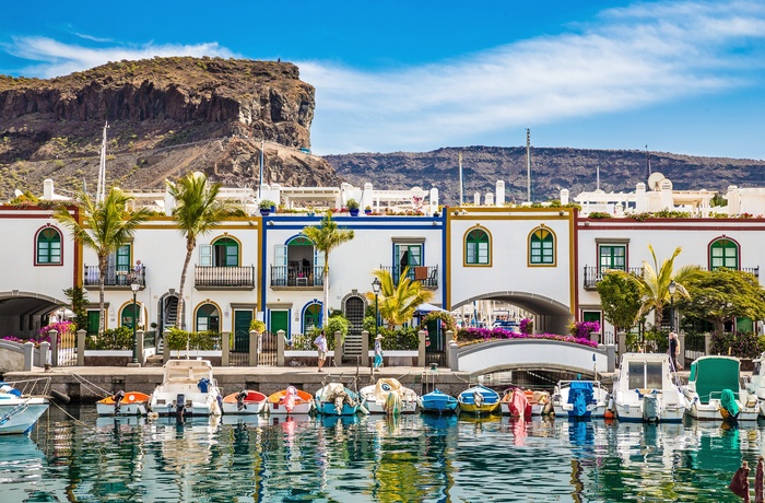 Hyggelig havn i Puerto Mogan på Gran Canaria, Spanien