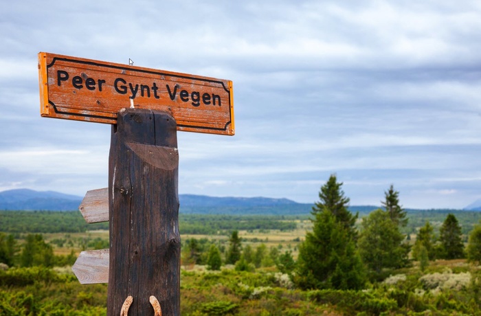 Skilt til Peer Gynt vejen i Norge