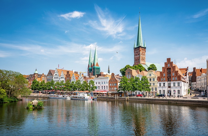 Hansestaden Lübeck i Nordtyskland
