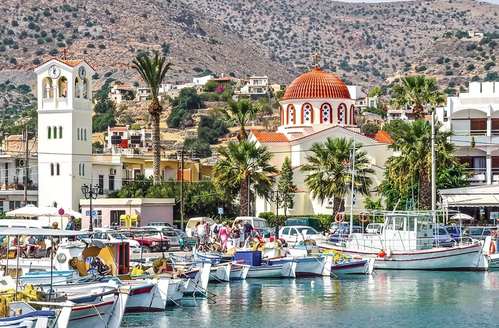 Havnen i Elounda på Kreta