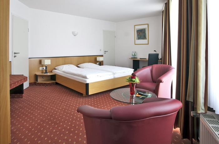 Hotel Am Braunen Hirsch i Celle, Tyskland- Dobbeltværelse