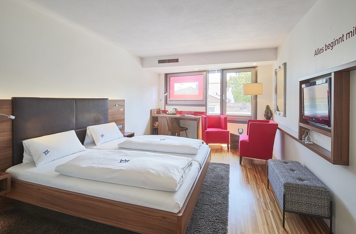 Hotel City Krone i Friedrichshafen - Standard dobbeltværelse