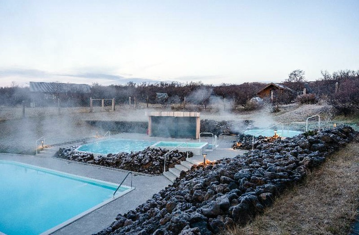 Hotel Husafell i Borgarnes - Udendørs pool