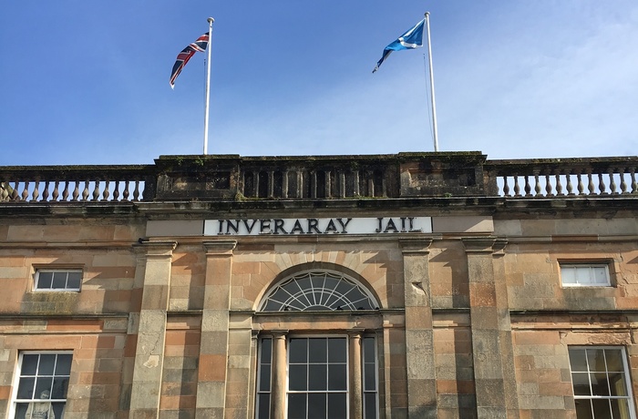 Inveraray jail set udefra, Skotland